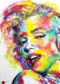 pop art Marilyn Monroe Acrylgemlde auf Leinwand